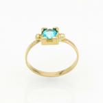 Paraiba Topaz Ring in 14K Yellow Gold