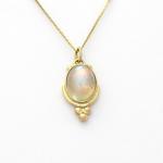 Spectacular Elegant Natural Moonstone  In 14K