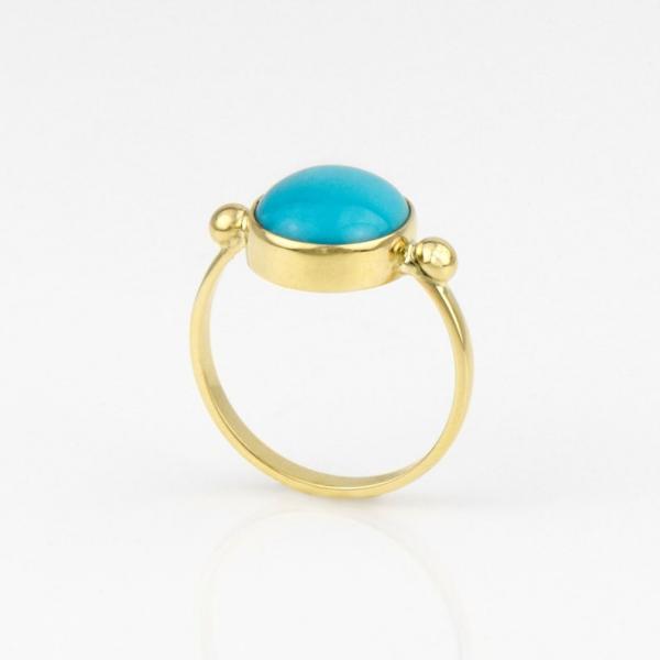 Sleeping Beauty Turquoise Ring 14K Gold picture