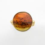 Montana Agate 14K Gold Ring