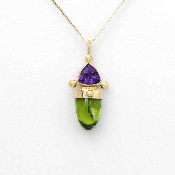 Elegant Peridot & Amethyst Pendant picture