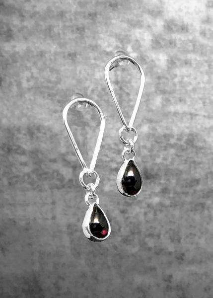 Pyrope Garnet post earrings