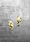 Leopardskin stone earrings