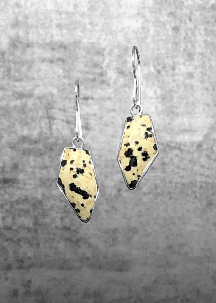 Leopardskin stone earrings picture