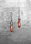 Goldstone (glass) earrings