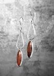 Mahogany obsidian earrings