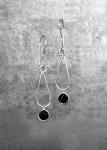 Tuxedo agate earrings