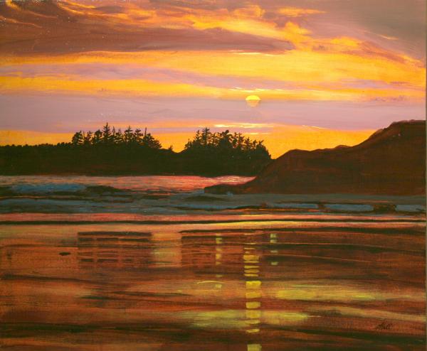 Long Beach Sunset by Leading Edge Art Workshops