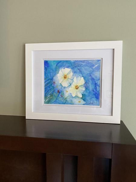 White flowers by Leslie Willocks