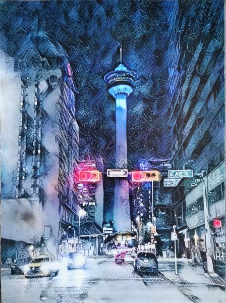 Tower in Blue by Marcus Zee