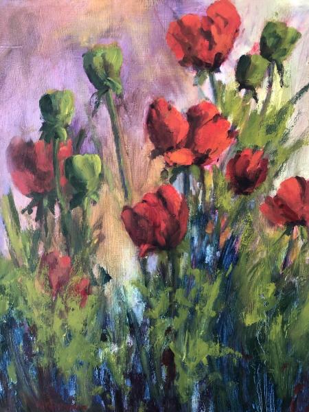 Hazel's Poppies by Laurie Thompson Art