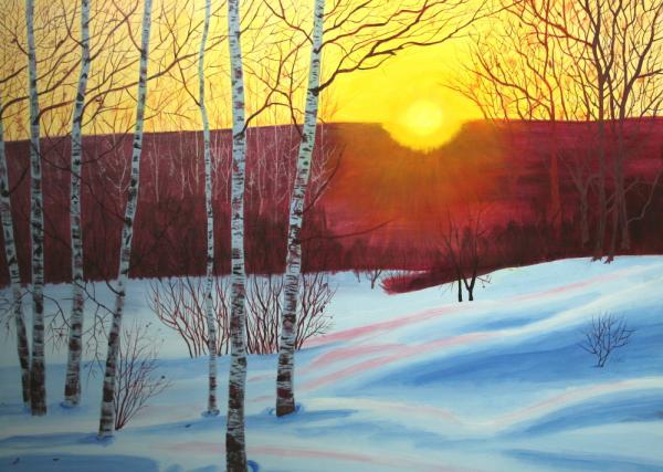 Winter Glow by Leading Edge Art Workshops