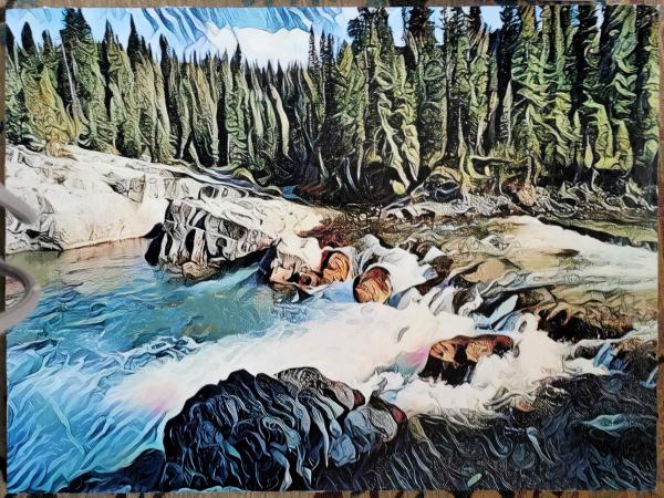 Above Elbow Falls, Alberta by Marcus Zee