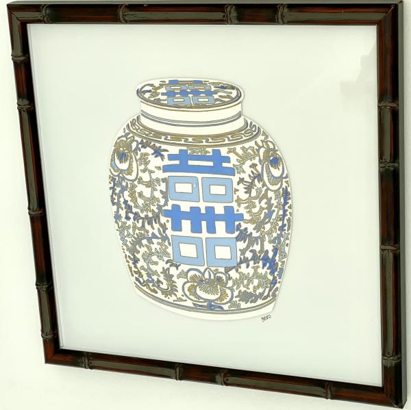 Ginger Jar 13x13 Blue picture