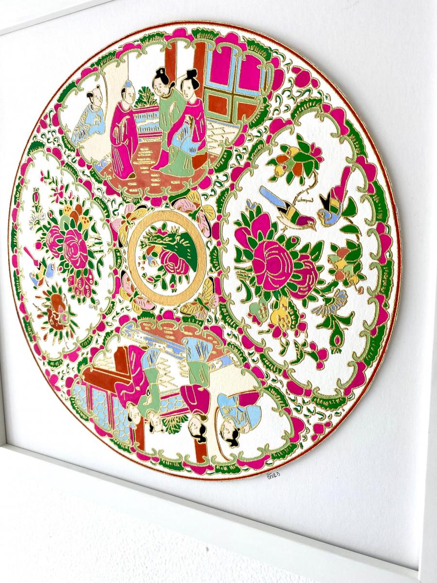 Rose Medallion Plate picture