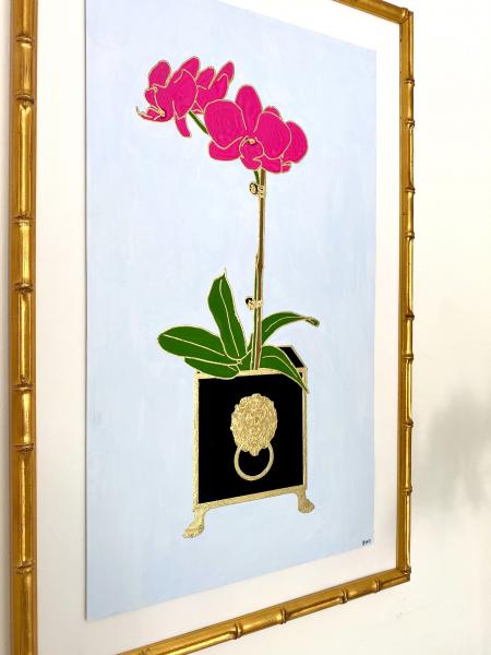 Orchid - Lion Cache Pot picture