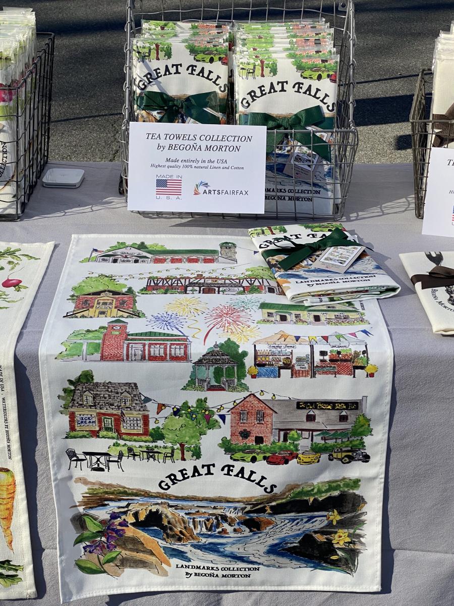 Great Falls Landmarks Collection Tea Towel picture