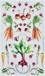 Root Vegetable Collection Tea Towel