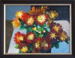 Red and Yellow Potted Mums