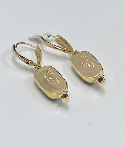 Ethiopian Opal Gold Earrings picture