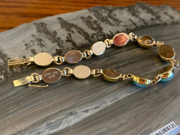 Ethiopian Opal Gold Bracelet picture