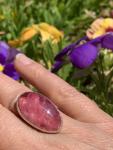 Gem Rhodocrosite Ring