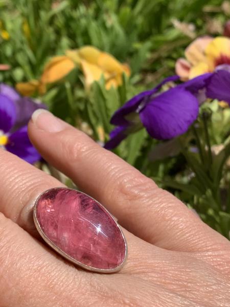 Gem Rhodocrosite Ring