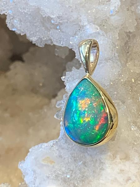 Ethiopian Gold Opal Pendant