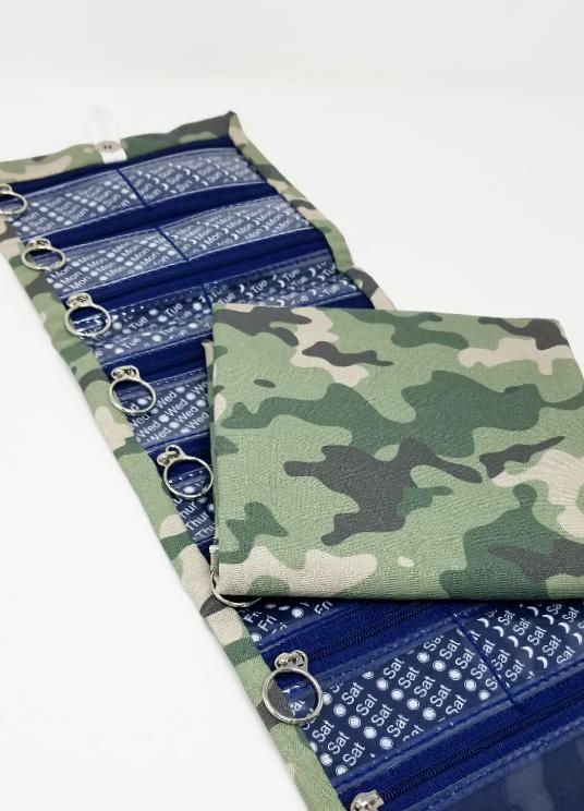 Pillfold XL Canvasback Oversized Stylish Camouflage Weekly Pill Organizer picture