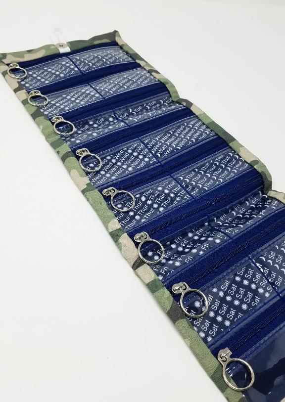 Pillfold XL Canvasback Oversized Stylish Camouflage Weekly Pill Organizer picture