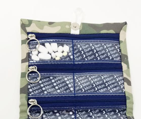 Pillfold XL Canvasback Oversized Stylish Camouflage Weekly Pill Organizer picture