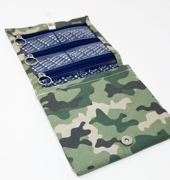 Pillfold XL Canvasback Oversized Stylish Camouflage Weekly Pill Organizer picture