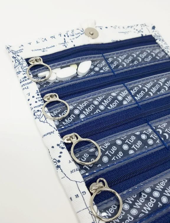 Pillfold Arlanda Stylish Maps Weekly Pill Organizer picture