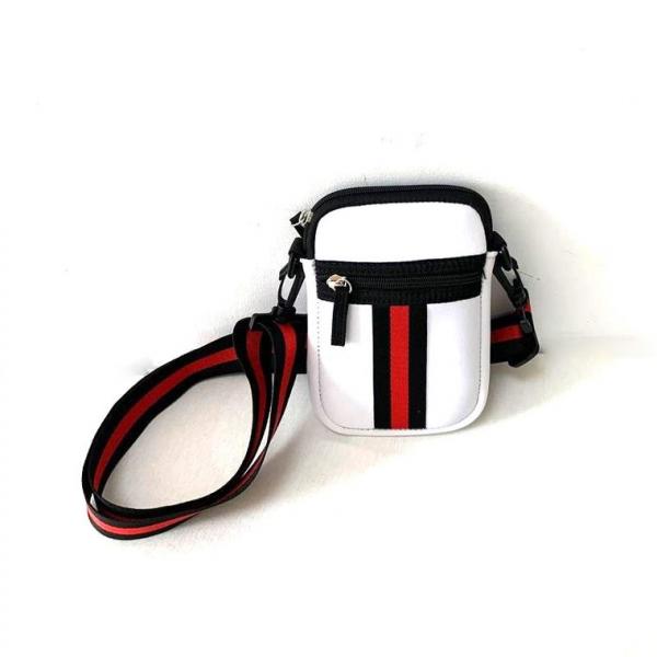 Neoprene Crossbody Phone Case - White picture