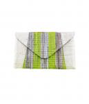 BANANA PALM CLUTCH LIME