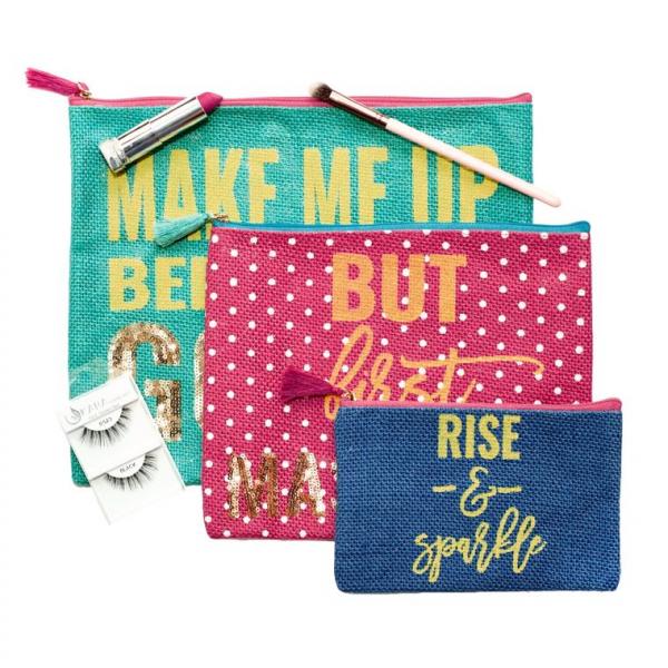 Cosmetic Bag Set | 3 Pieces