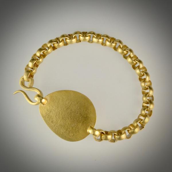 Classic Bracelet in Gold with Black Etched Glass picture