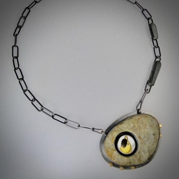 Goldfinch Pebble Necklace picture