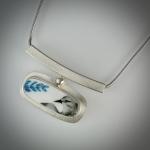 Dove Horizon Necklace in Silver