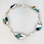 Blue Roller Bird Statement Necklace