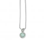 Little Dot Necklace in Sea Foam Green