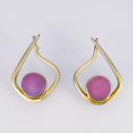 Modern Hoops in Pink and Gold