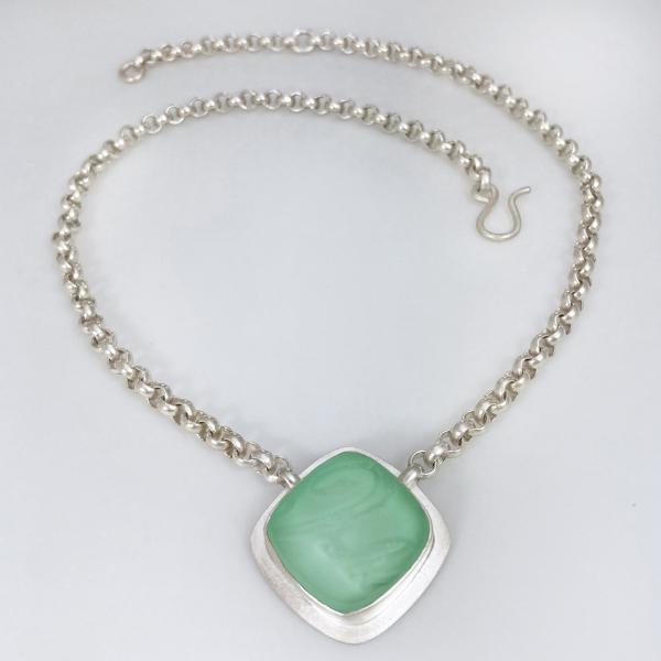 Sea Green Beach Glass Necklace picture