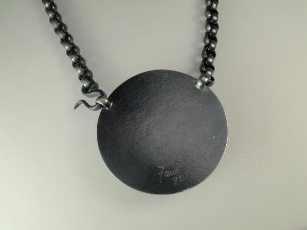 Blue Wave Necklace in Oxidized Silver picture