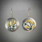 NEED PICS - Yellow Porcelain Flower Earrings