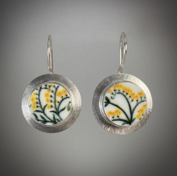 NEED PICS - Yellow Porcelain Flower Earrings