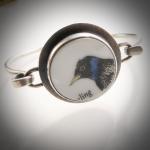 Starling Bird Bangle Bracelet