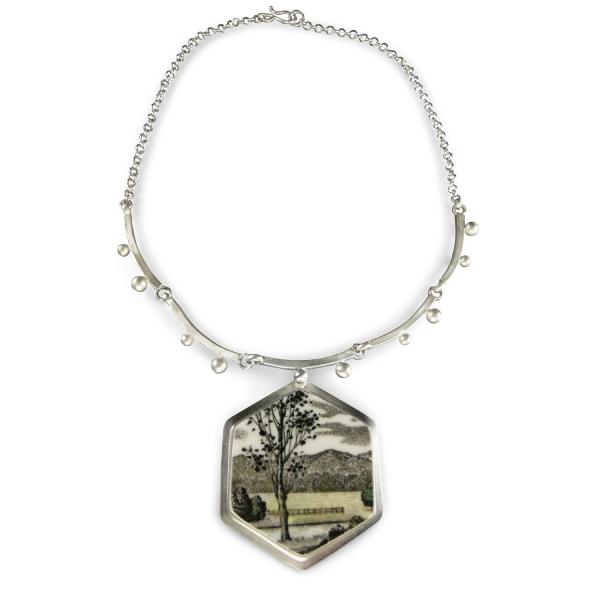 Meadow with Tree Hive Necklace picture