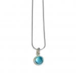 Little Dot Necklace in Azure Blue