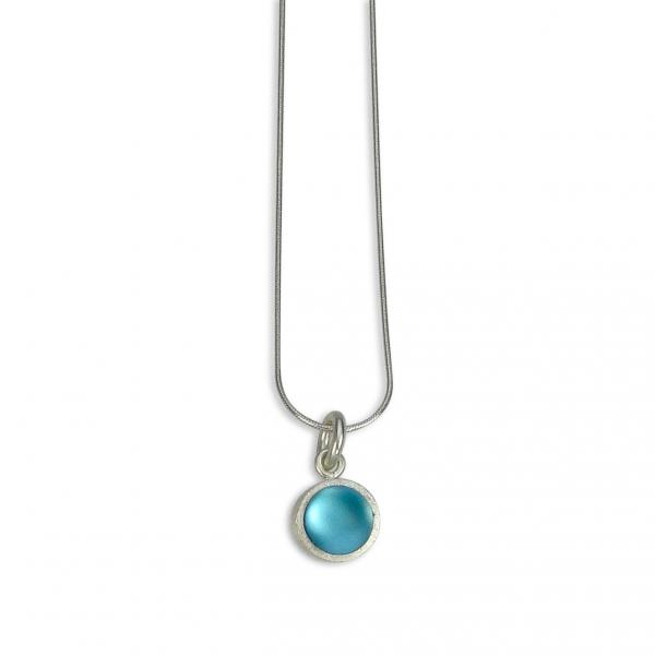 Little Dot Necklace in Azure Blue